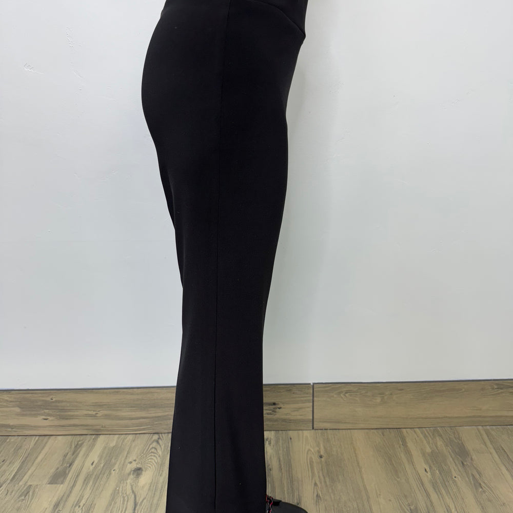 Long Black ITY Pant with Grommets