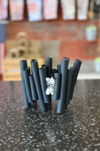 Recycled Inner Tube and Crystals Handmade Bracelet