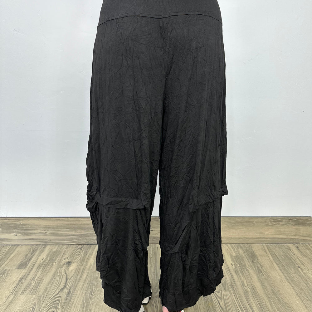 
                  
                    Black Crinkle Full Length Pant
                  
                