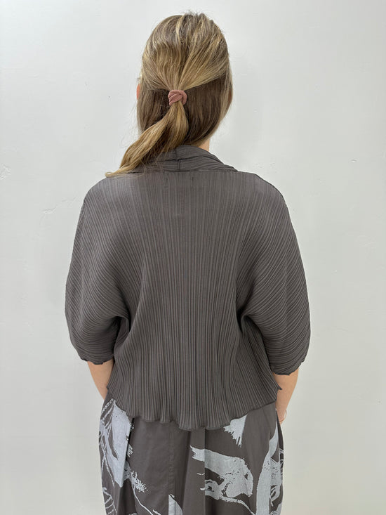 Dusk Elbow Sleeve Ribbed Cardigan