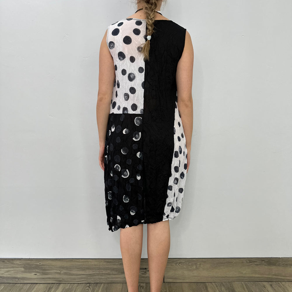 
                  
                    Meteor Polka Dot Sleeveless Dress
                  
                