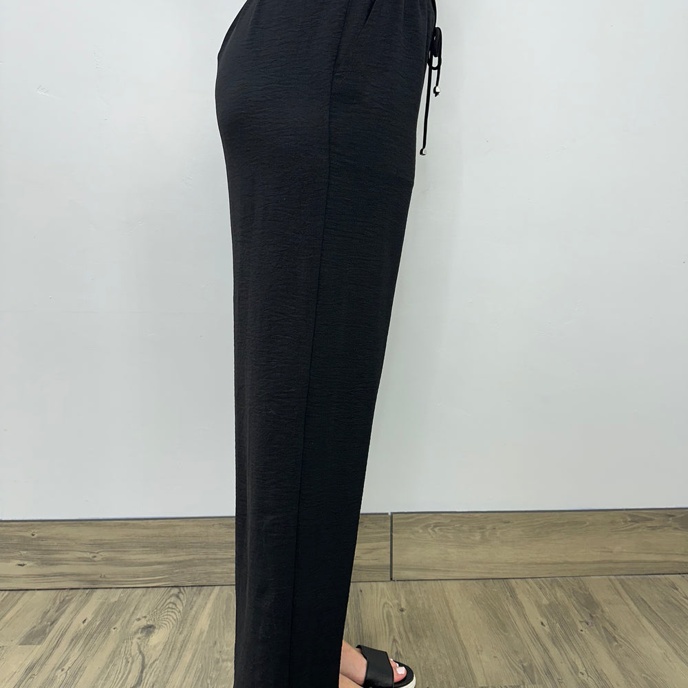 Drawstring Black Pant