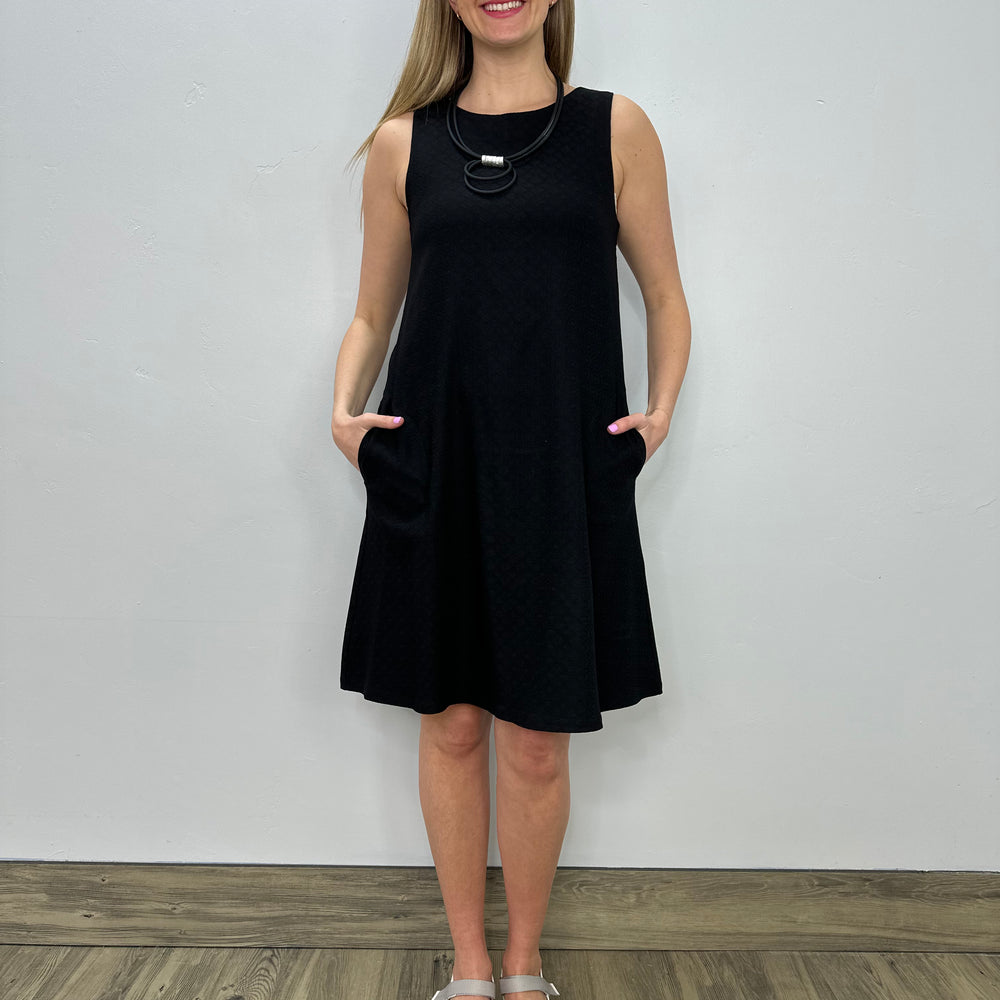 Black Sleeveless Aline Dress