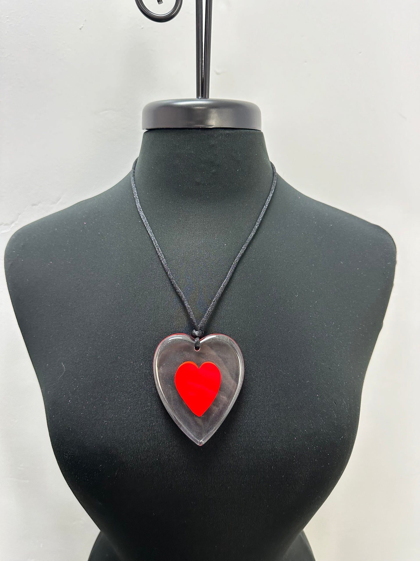 Red Heart Adjustable Necklace