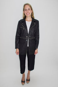 Black Faux Leather Jacket
