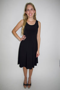 Black Basic Sleeveless Dress