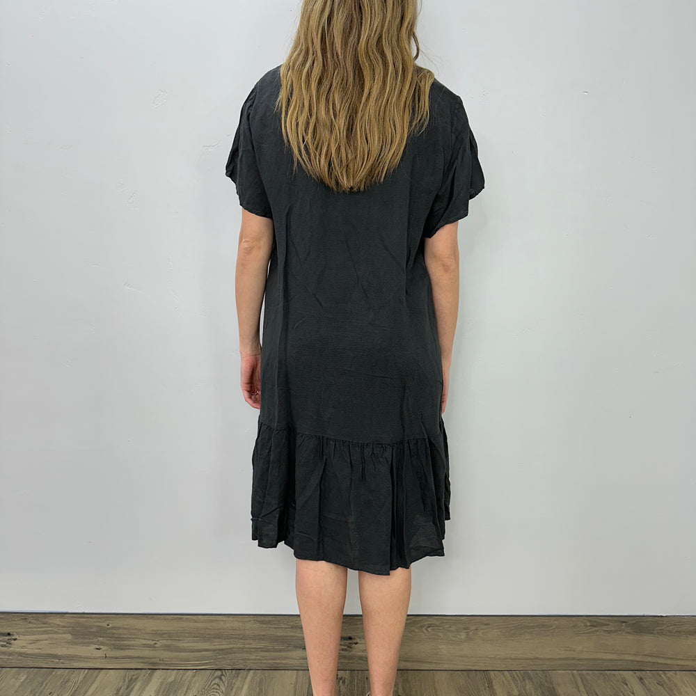 
                  
                    Charcoal Linen Wide Boxy Dress Dress
                  
                