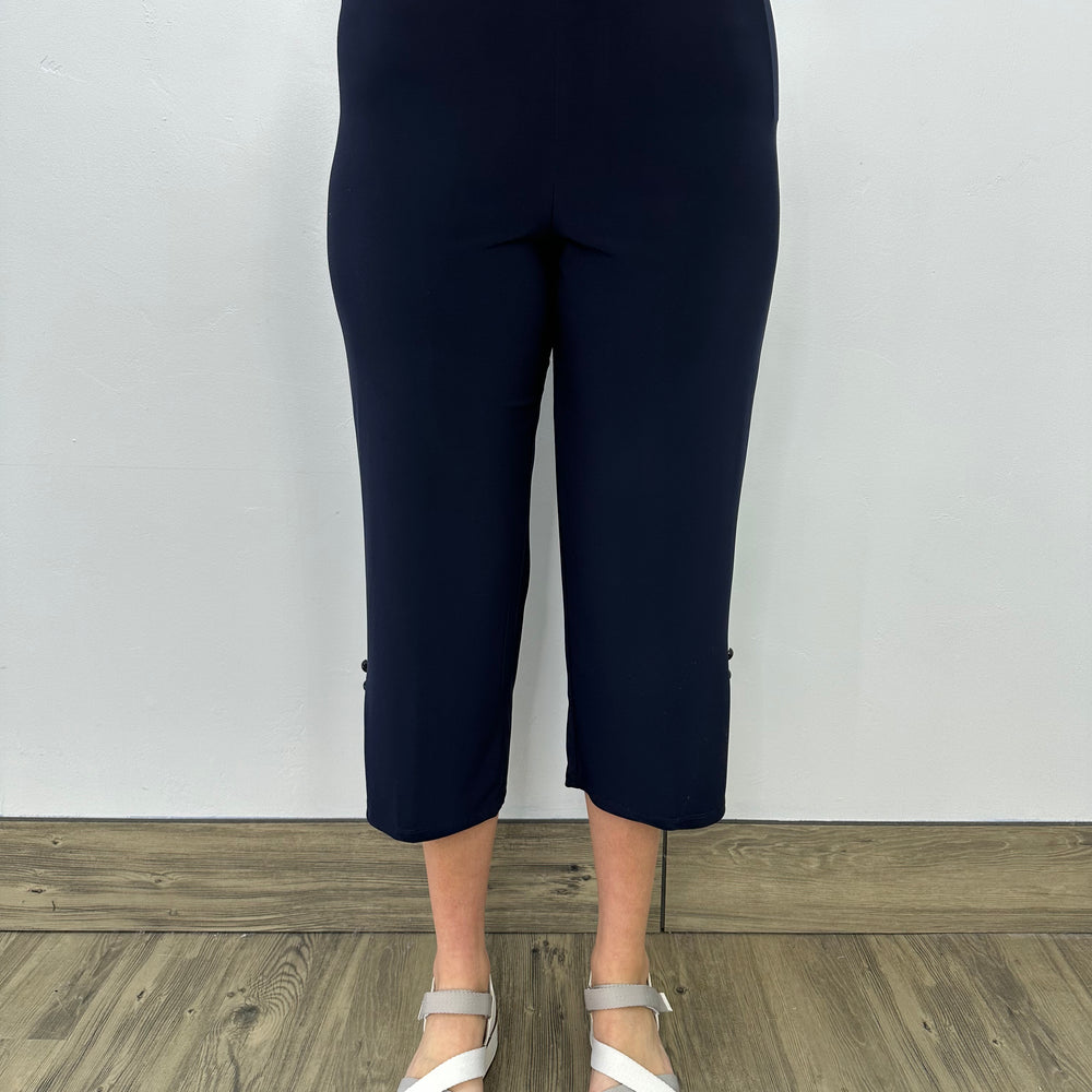 Navy Cropped Pant 21" Inseam