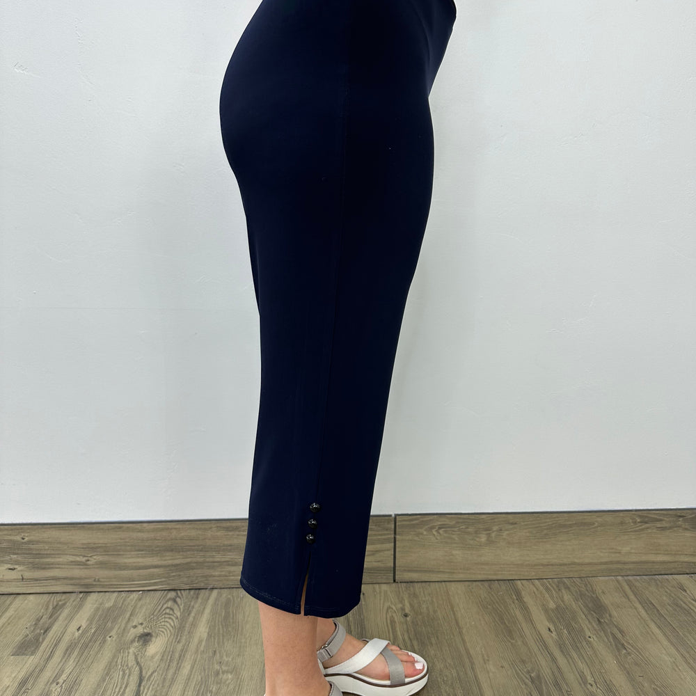 Navy Cropped Pant 21" Inseam