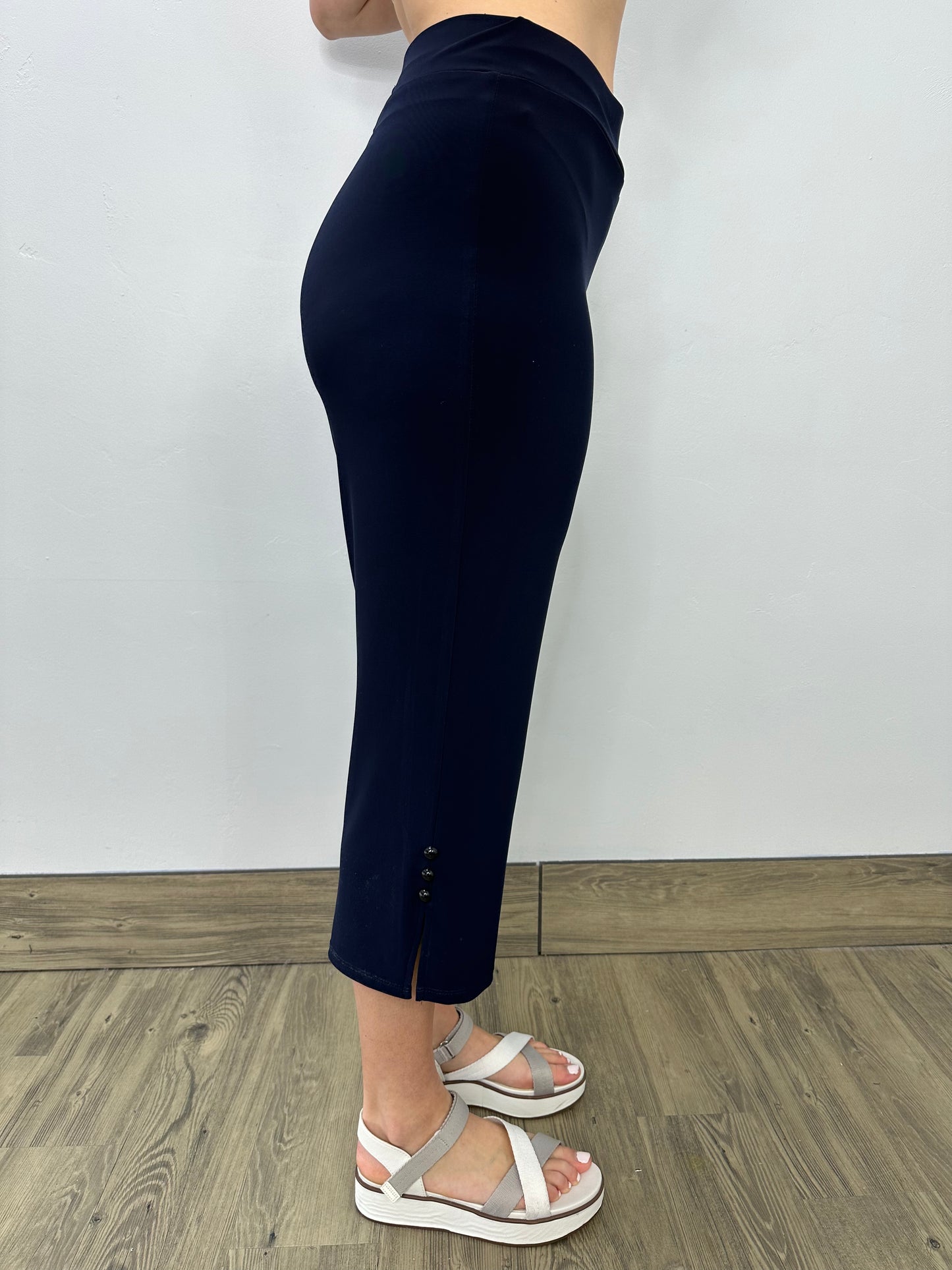 Navy Cropped Pant 21" Inseam