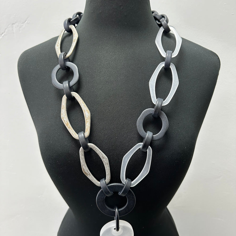 Black Grey White Necklace