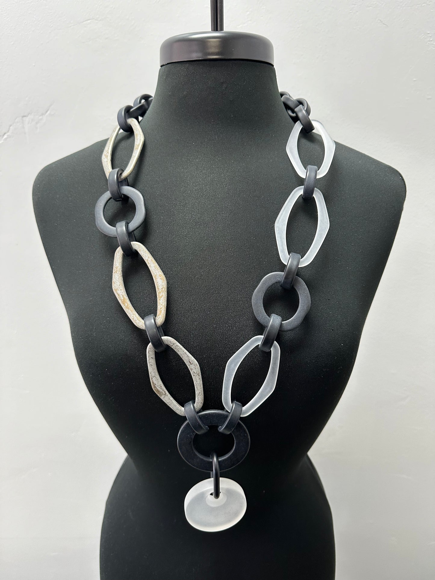 Black Grey White Necklace