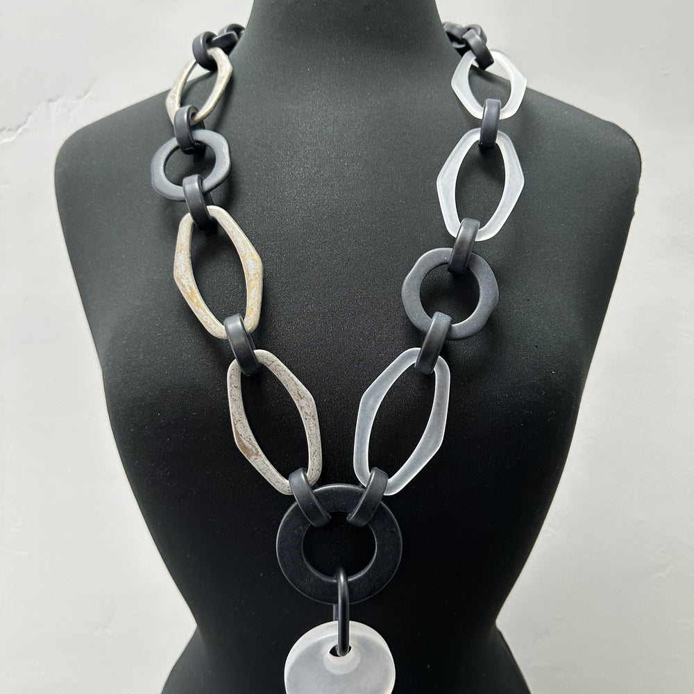 Black Grey White Necklace