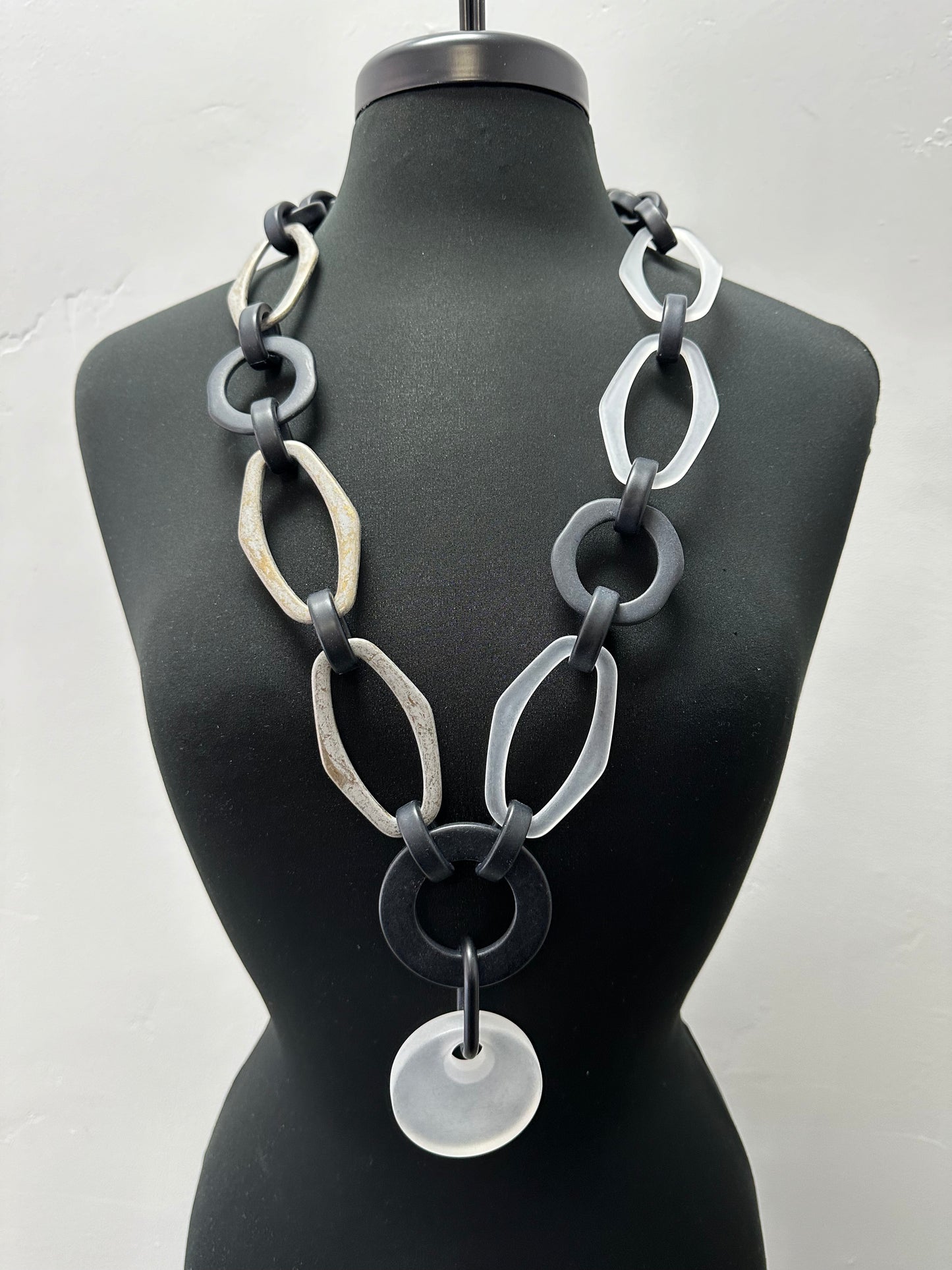 Black Grey White Necklace