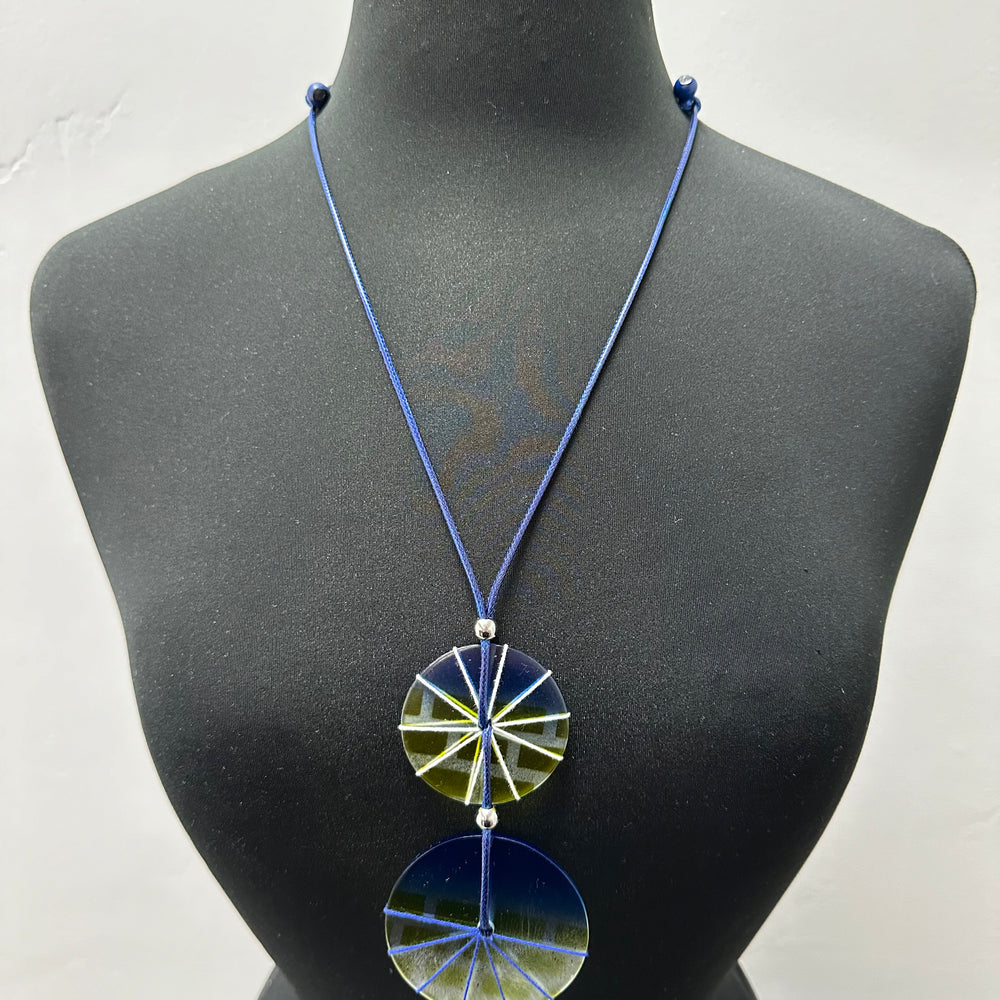 Blue and Yellow Necklace