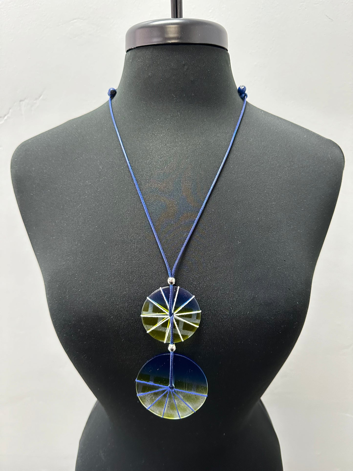 Blue and Yellow Necklace