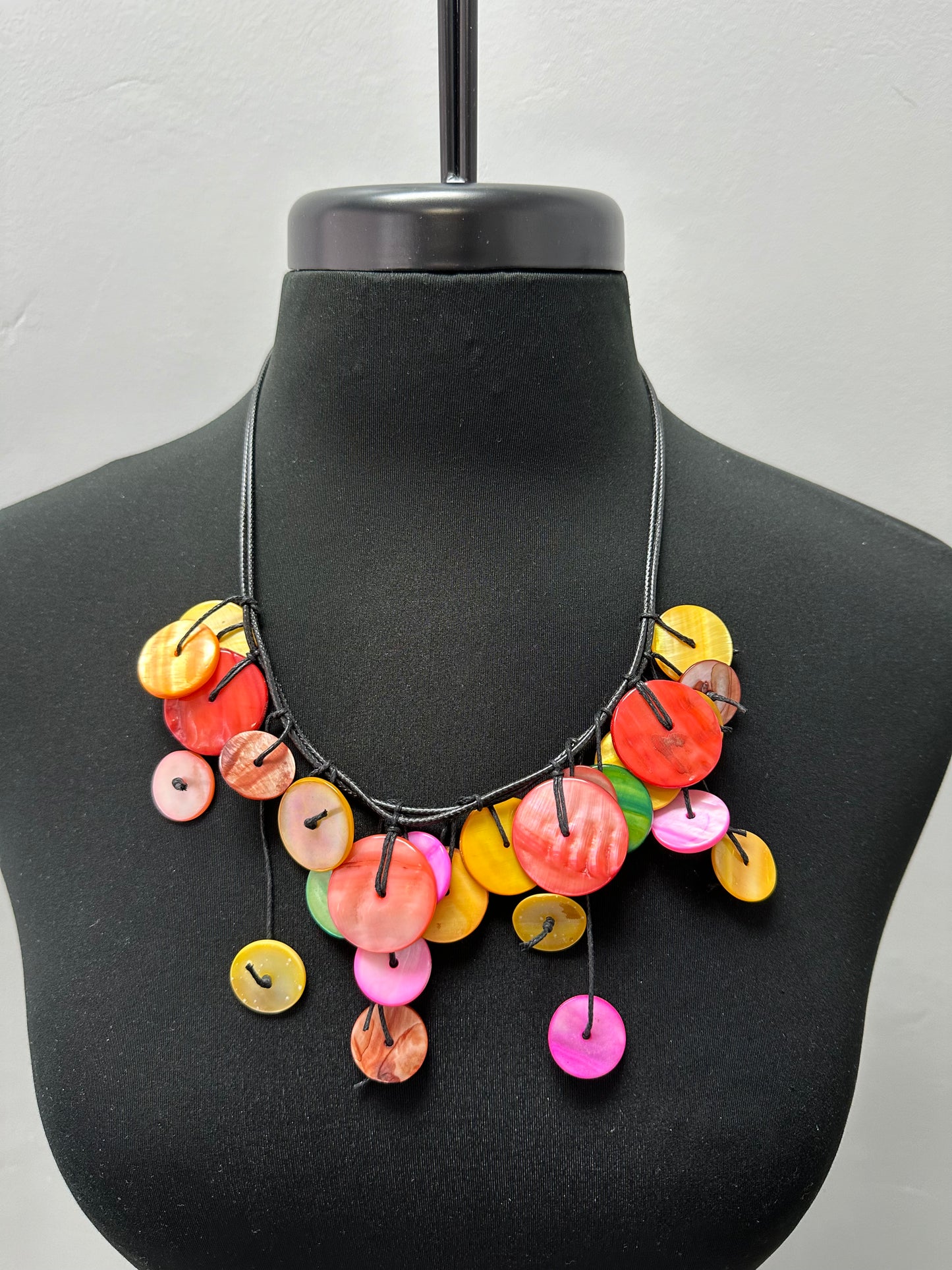 Pinky Shells Beaded Necklace