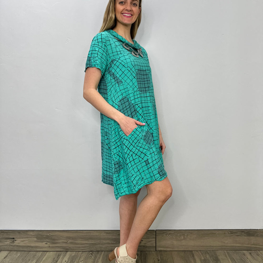 
                  
                    Emerald Short Sleeve Roll Neck Dress
                  
                