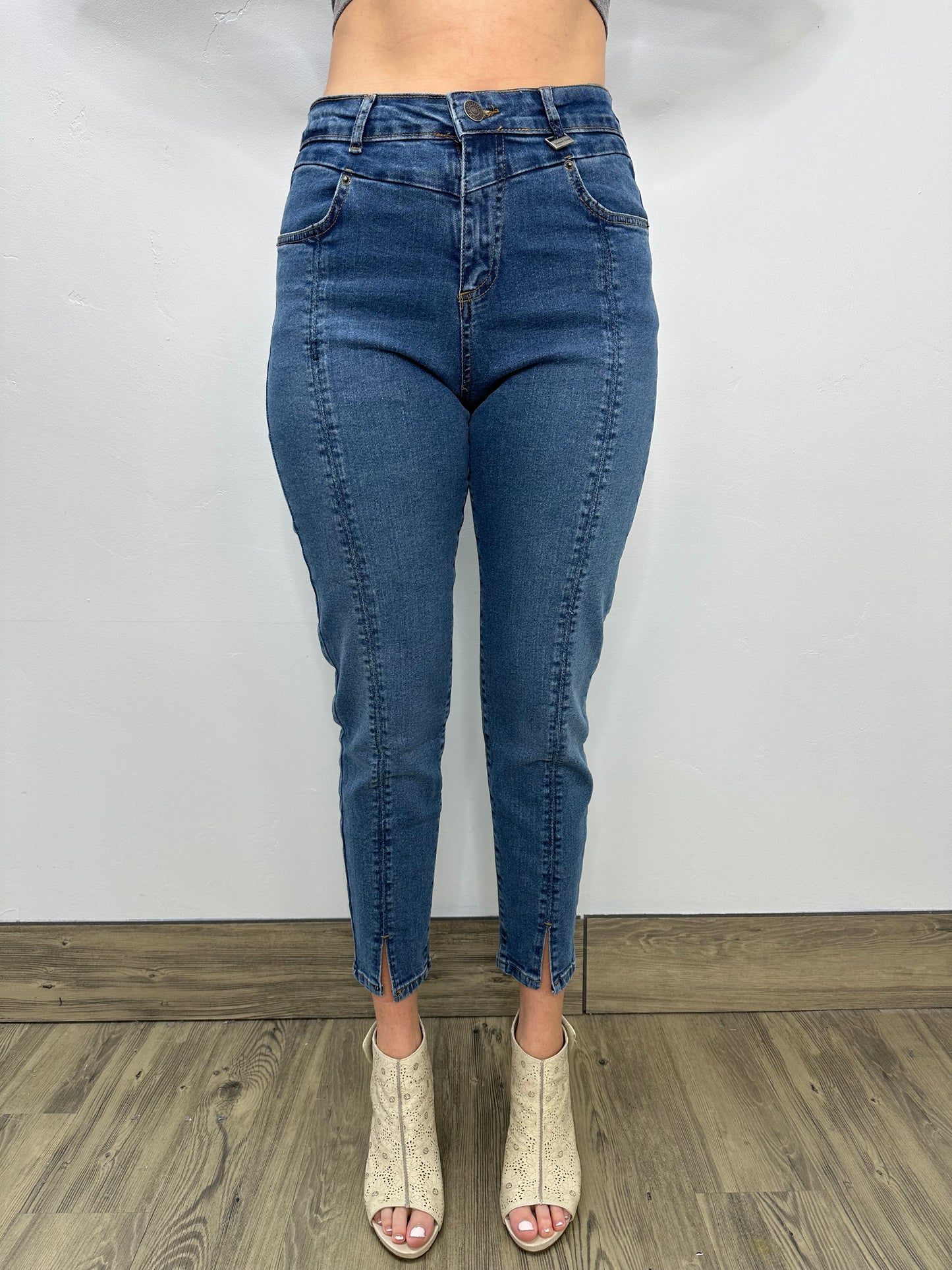 Blue Full Length Denim Jeans