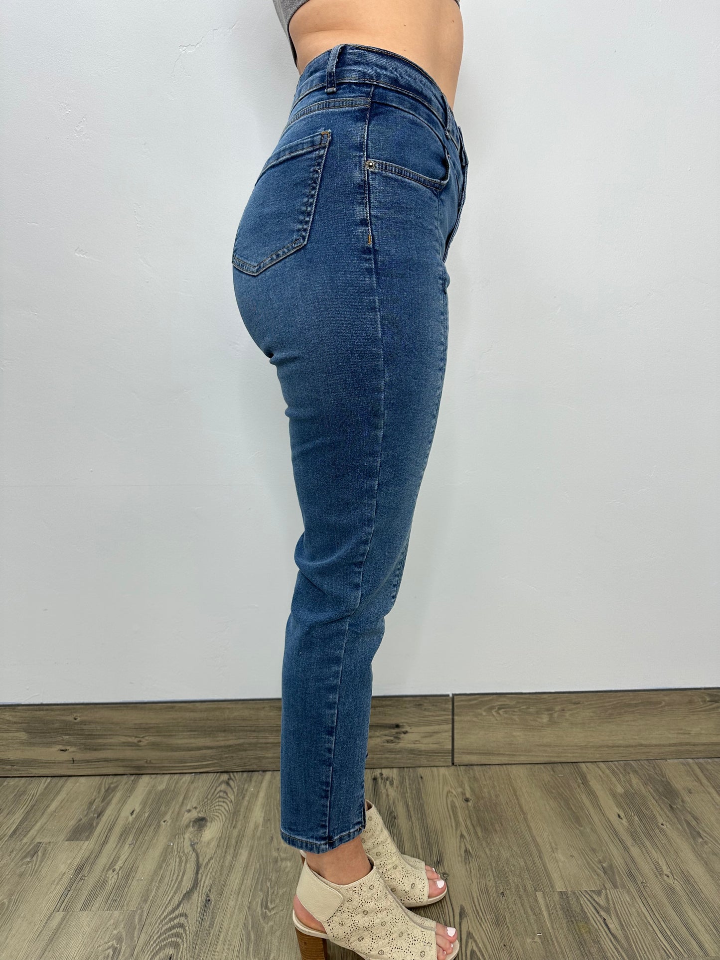 Blue Full Length Denim Jeans