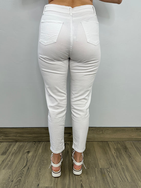 White Full Length Denim Jeans