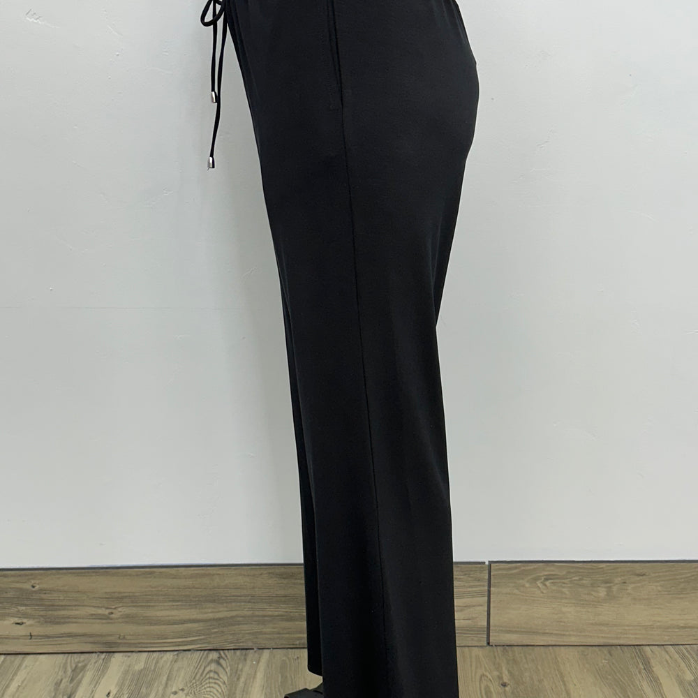 Black Full Length Tie Pant