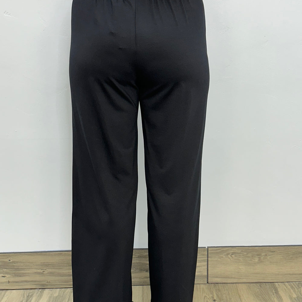 
                  
                    Black Full Length Tie Pant
                  
                