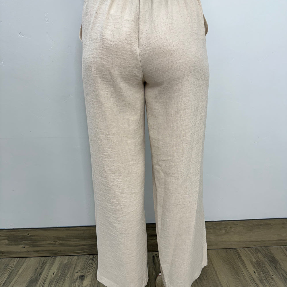 
                  
                    Sand Full Length Tie Pant
                  
                