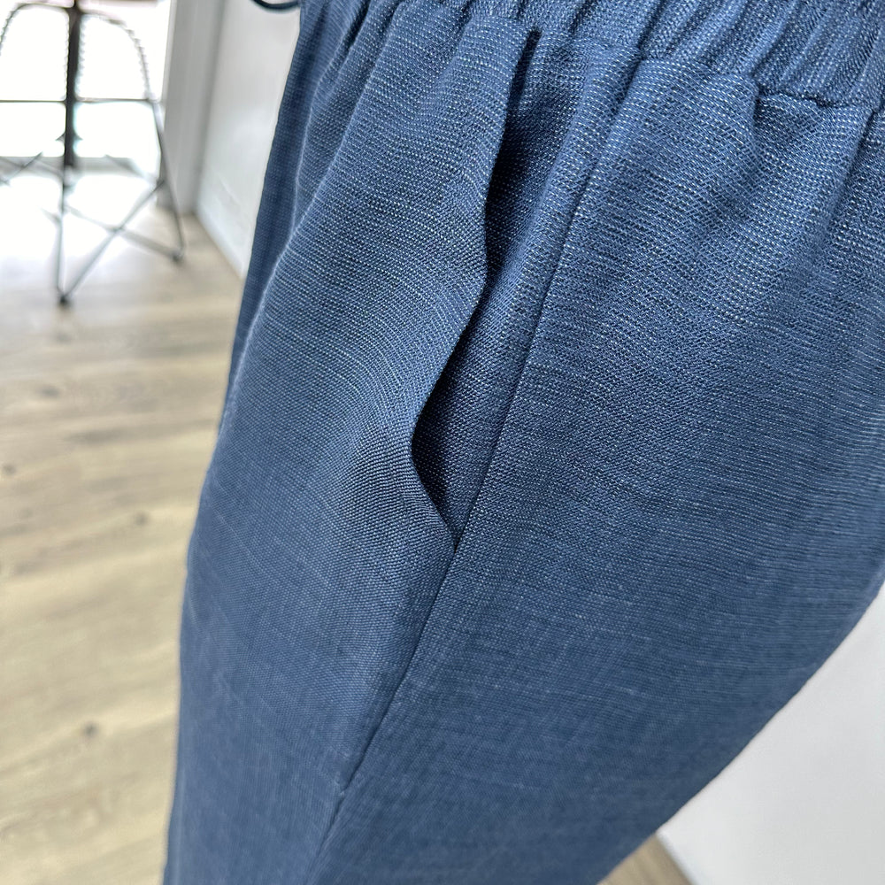 
                  
                    Indigo Full Length Tie Pant
                  
                