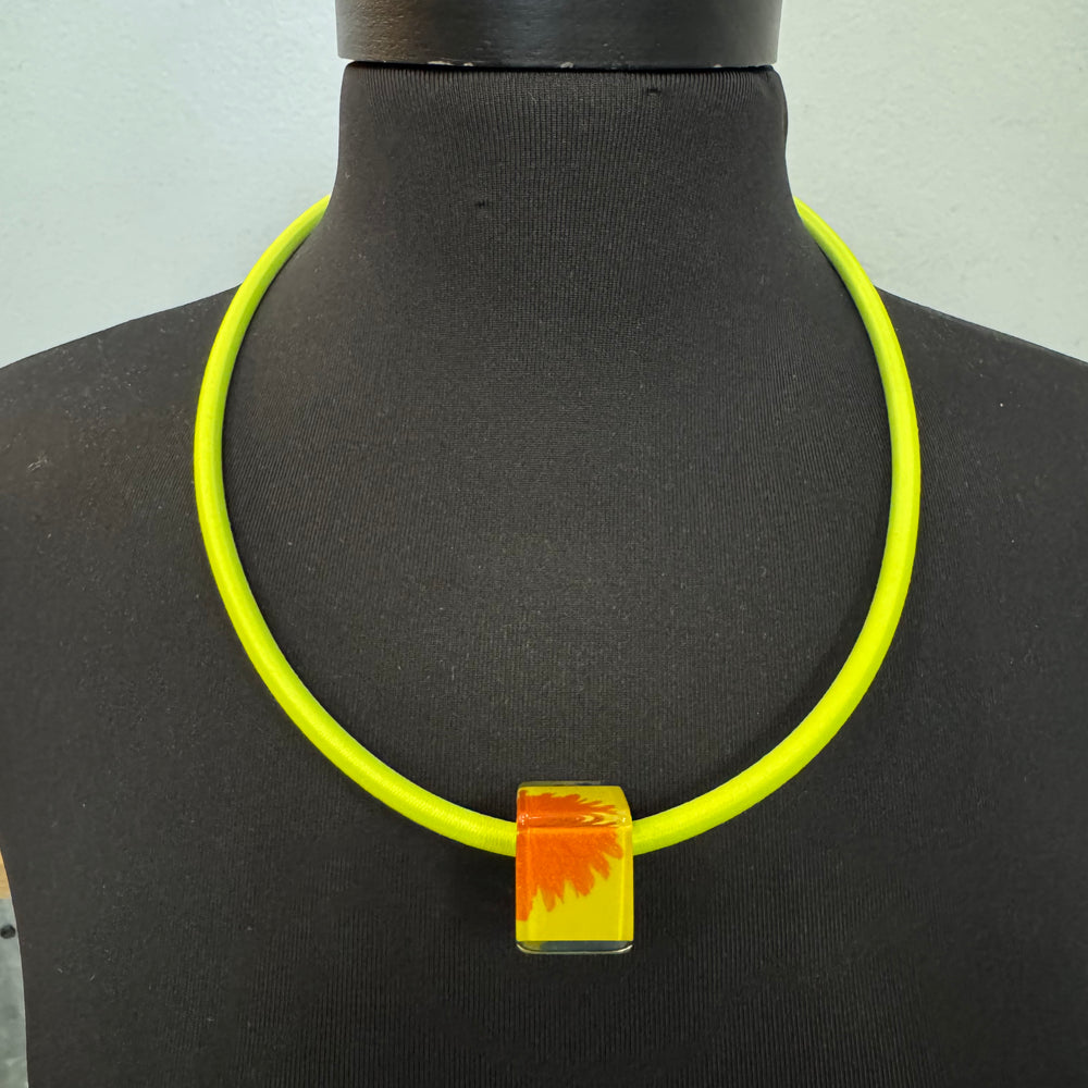 Yellow Pendant Necklace - 60cm