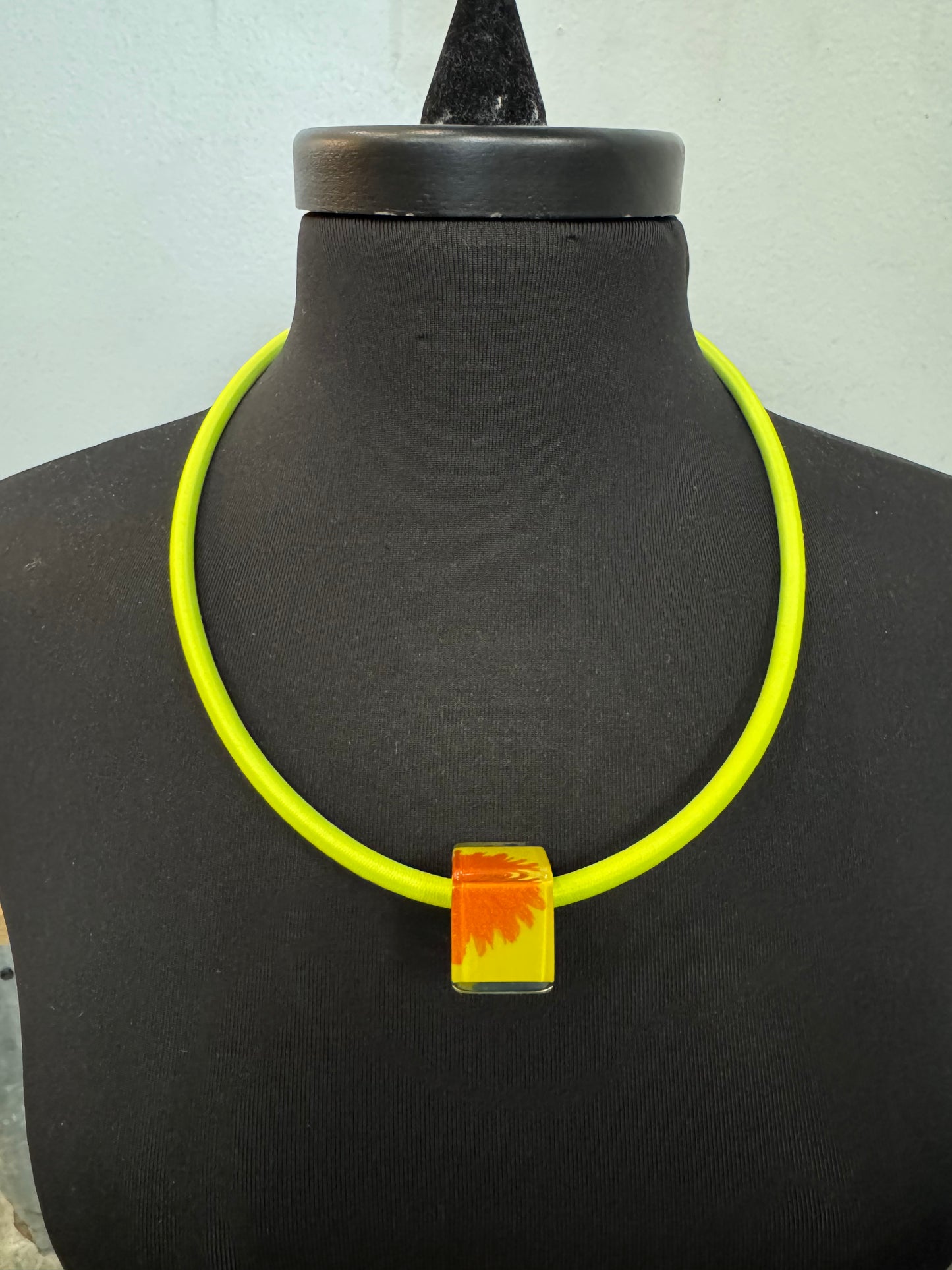 Yellow Pendant Necklace - 60cm