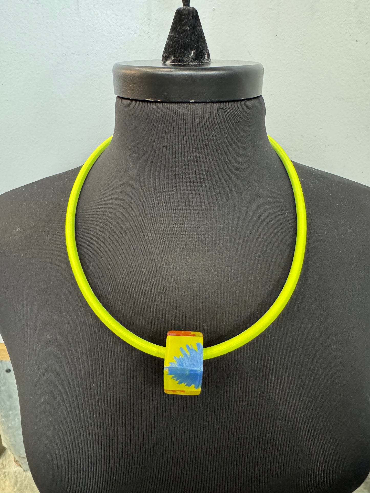 Yellow Pendant Necklace - 60cm