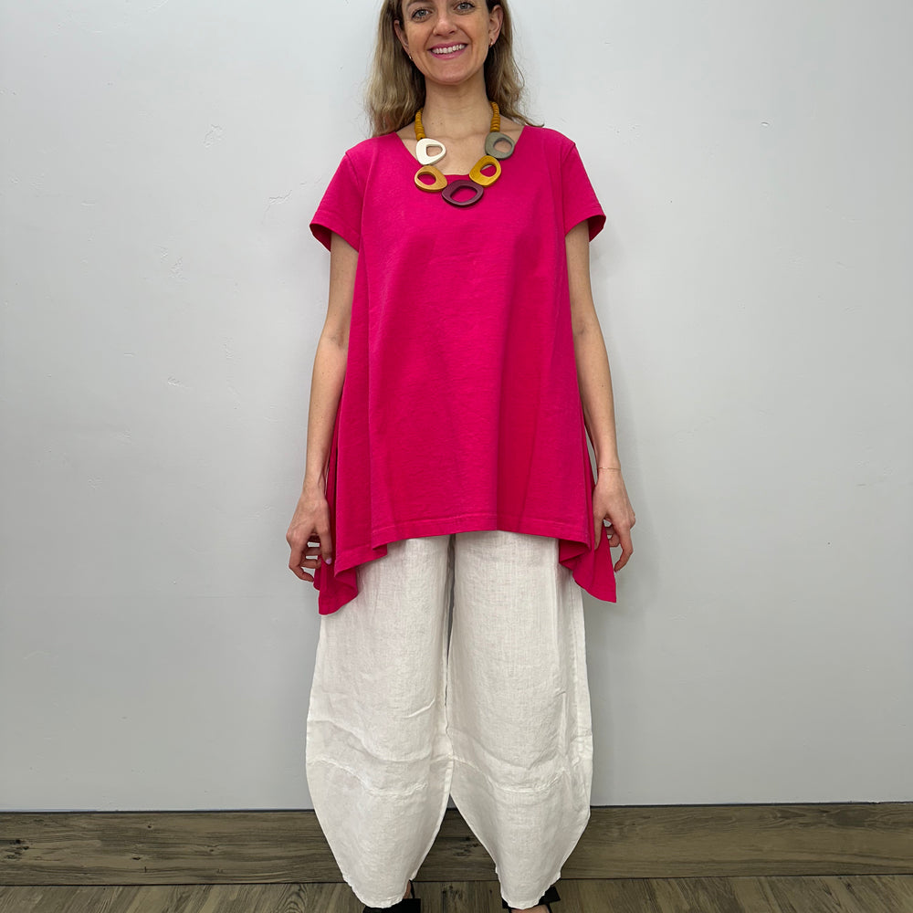 Fuchsia Charlie Short Sleeve Shirt