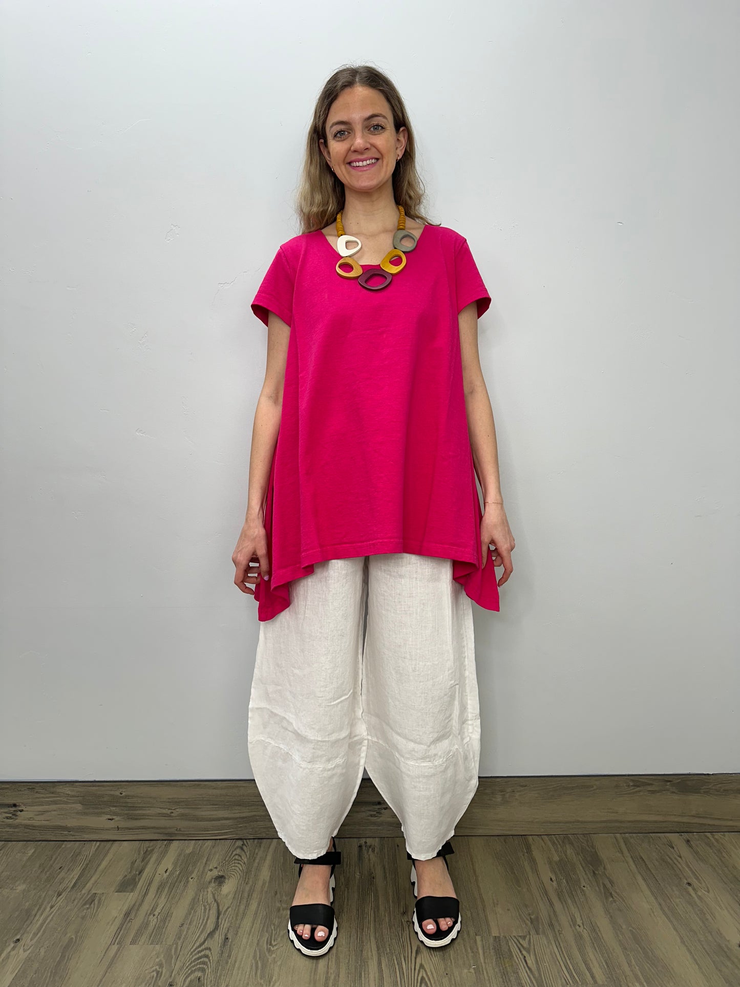 Fuchsia Charlie Short Sleeve Shirt