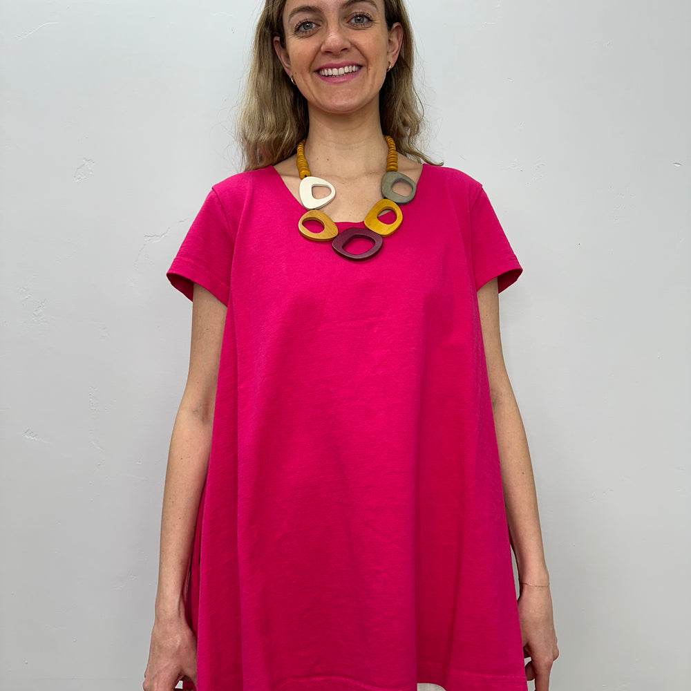 Fuchsia Charlie Short Sleeve Shirt