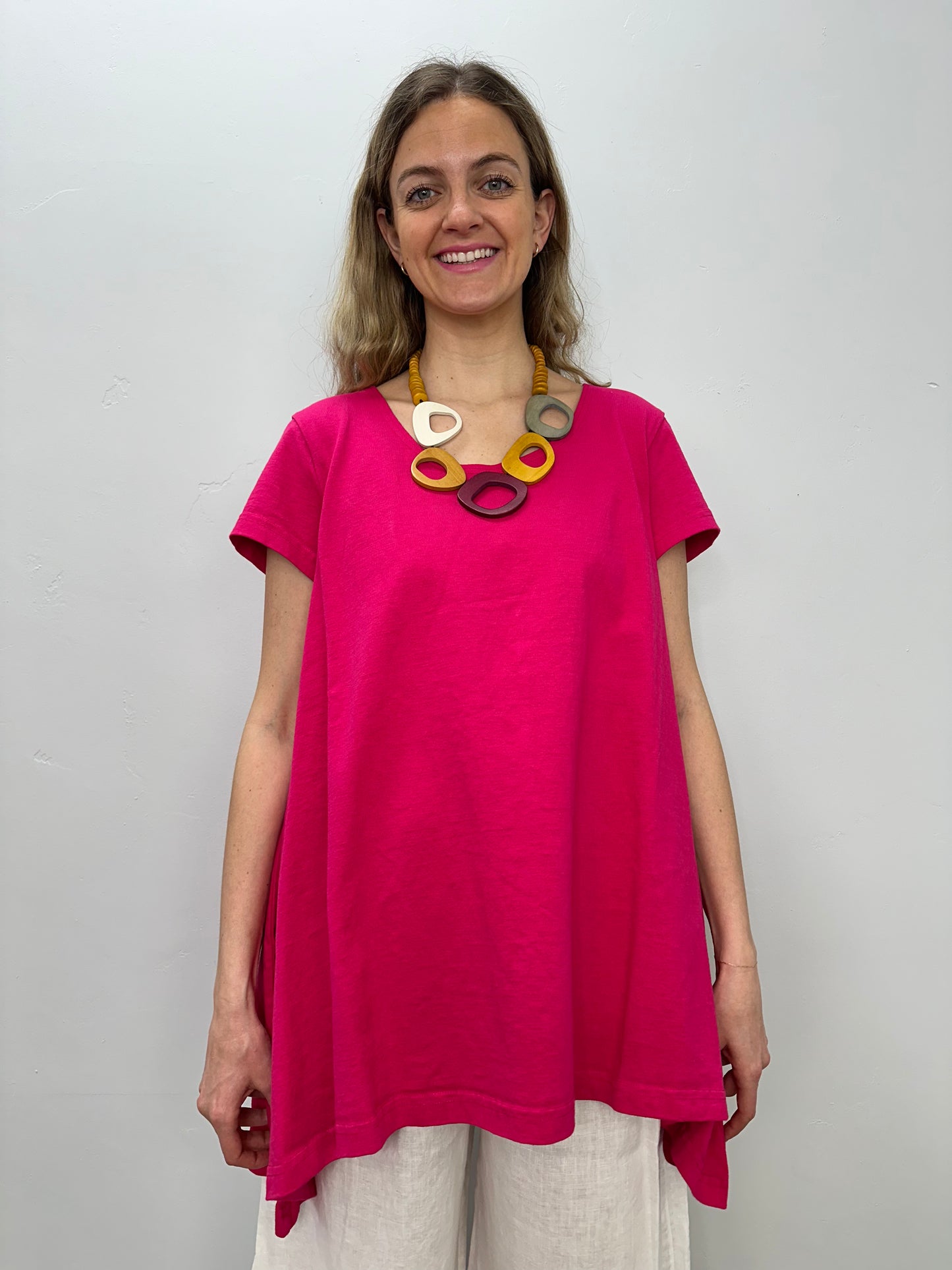 Fuchsia Charlie Short Sleeve Shirt