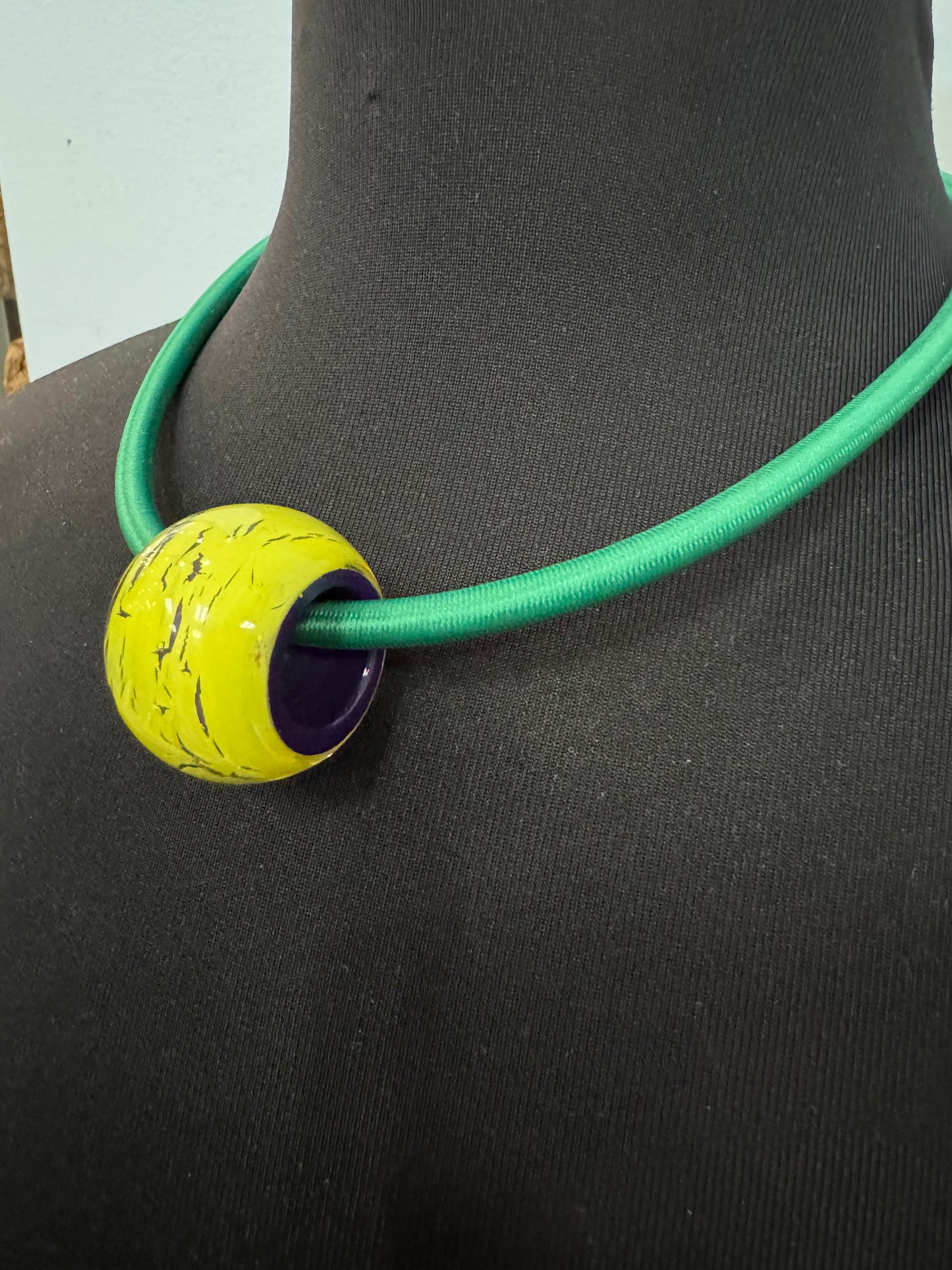 Green Pendant Necklace - 50cm