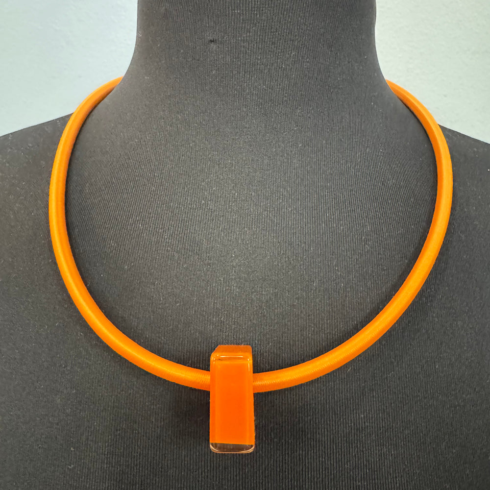 Orange Pendant Necklace - 60cm