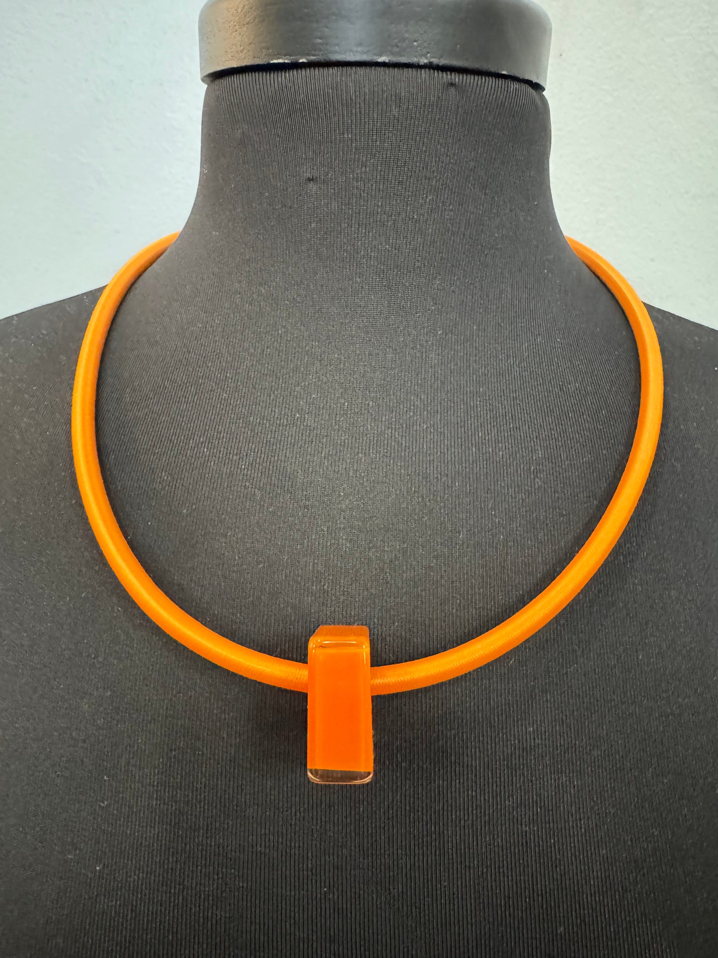 Orange Pendant Necklace - 60cm