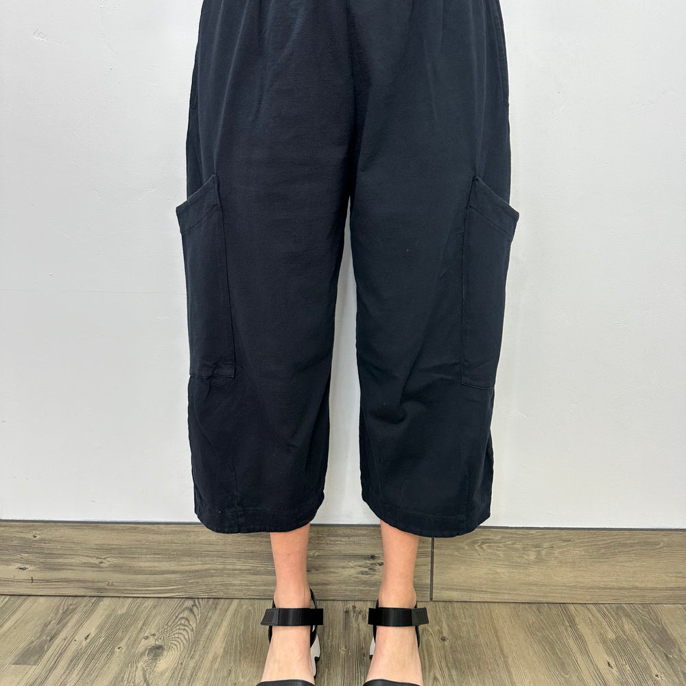 Black Cotton Pasha Pant