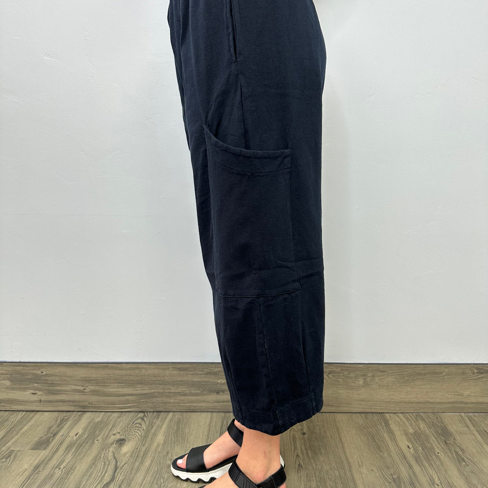 Black Cotton Pasha Pant