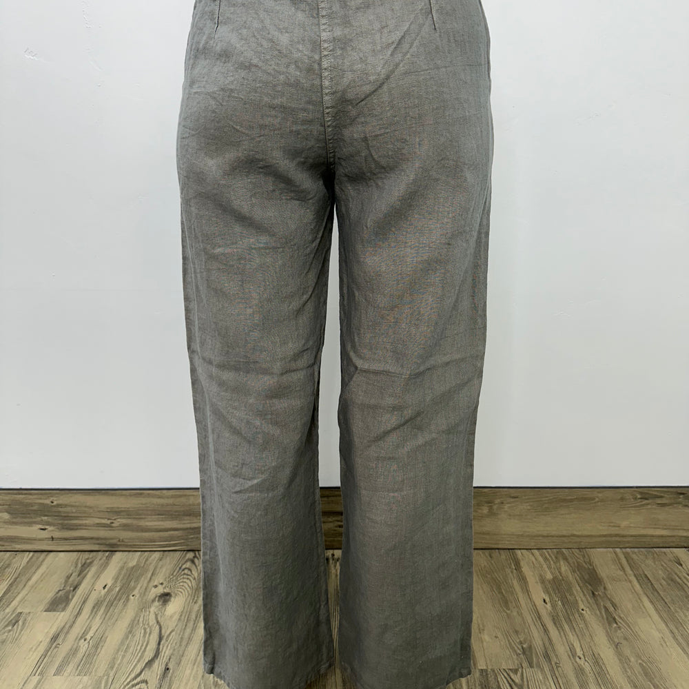 
                  
                    Solid Grey Linen Long Pant with Pockets
                  
                