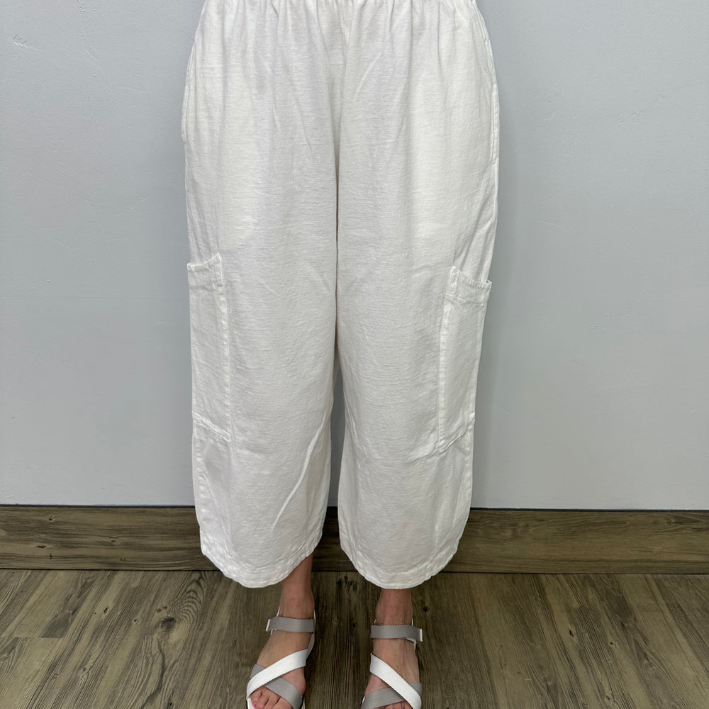 White Cotton Pasha Pant