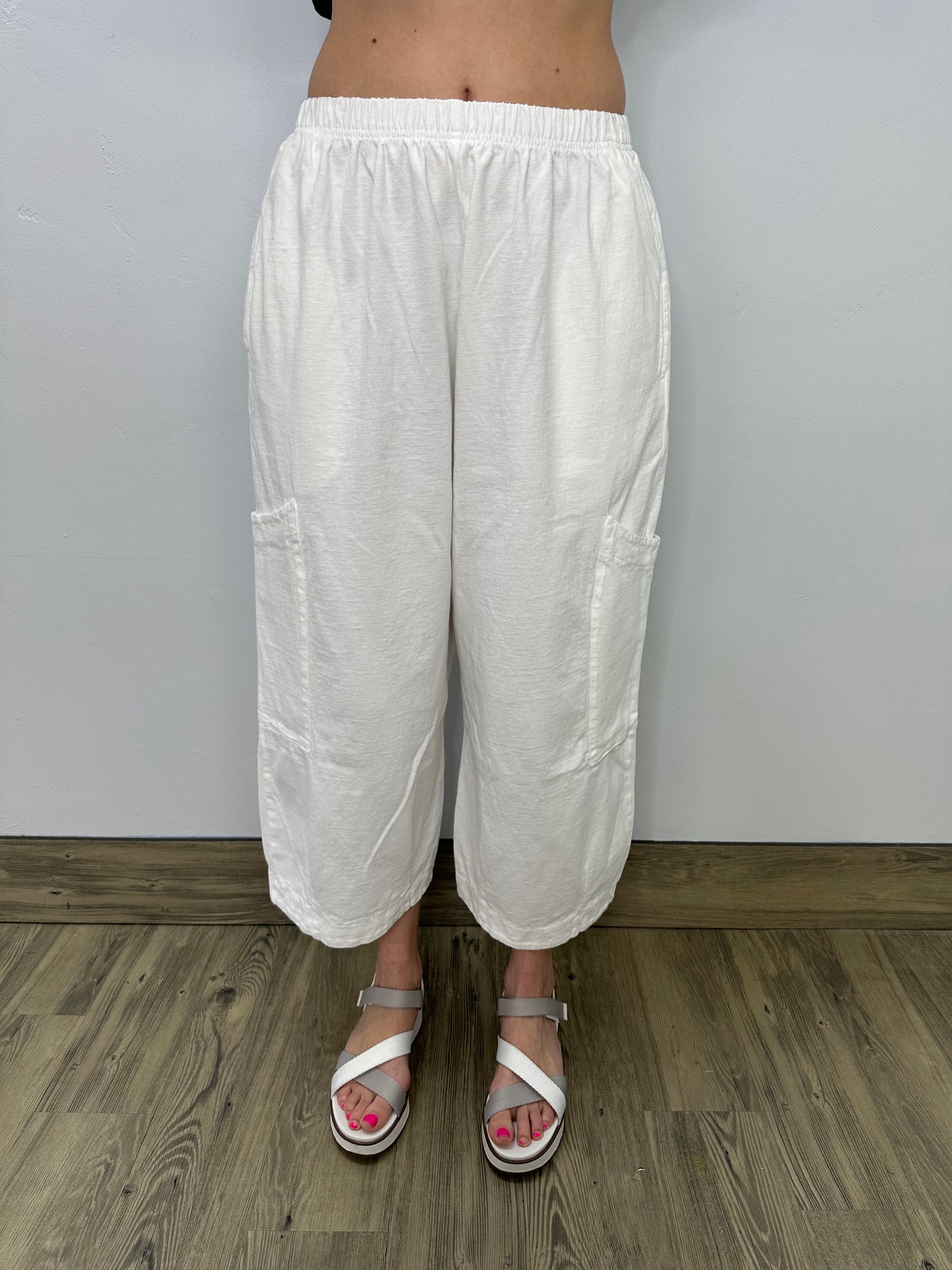 White Cotton Pasha Pant