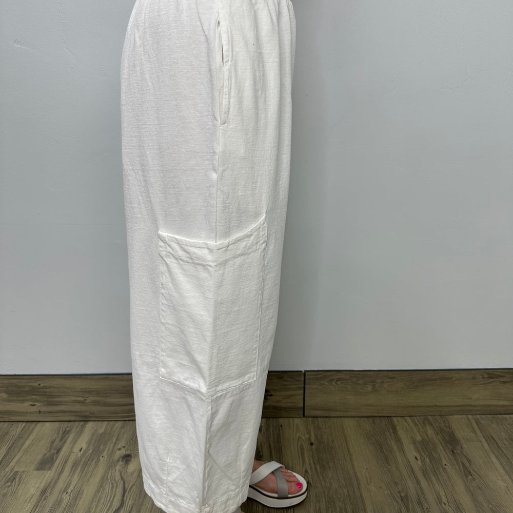 White Cotton Pasha Pant