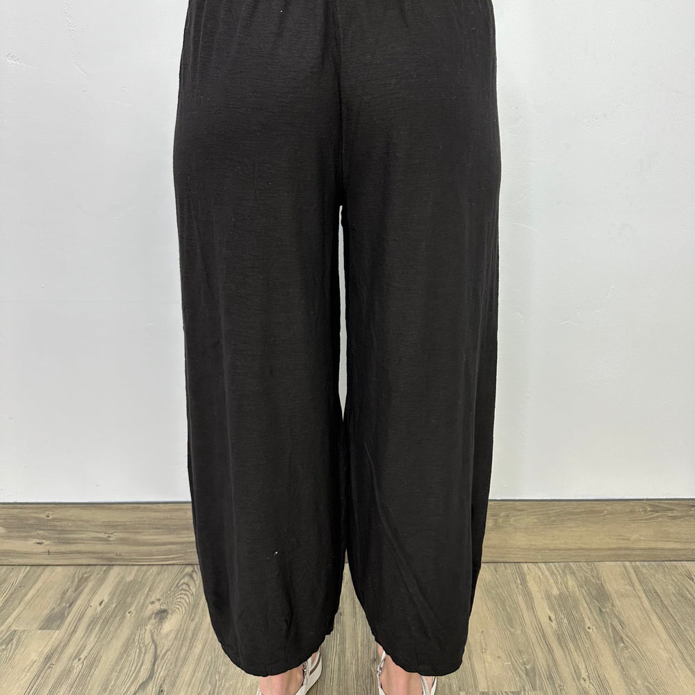 
                  
                    Black Cropped Pant with Darts
                  
                