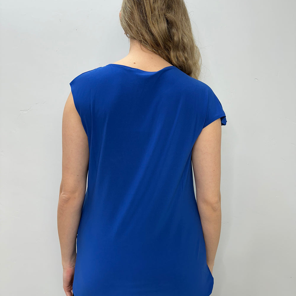 
                  
                    Royal Blue Sleeveless Ruffle Tank
                  
                