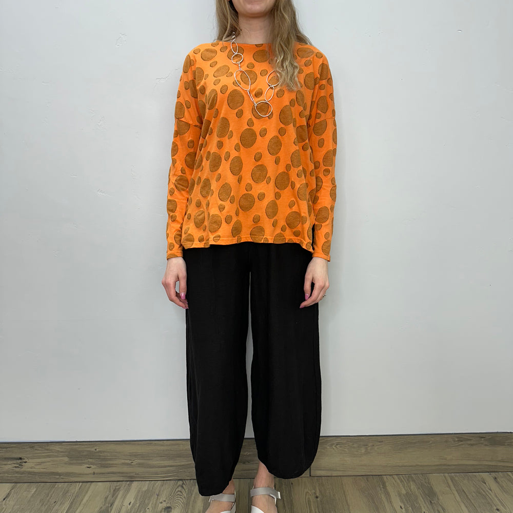 
                  
                    Tangelo Jacquard Dot Boxy Top
                  
                