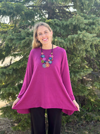 Viola Pink A-Line Top