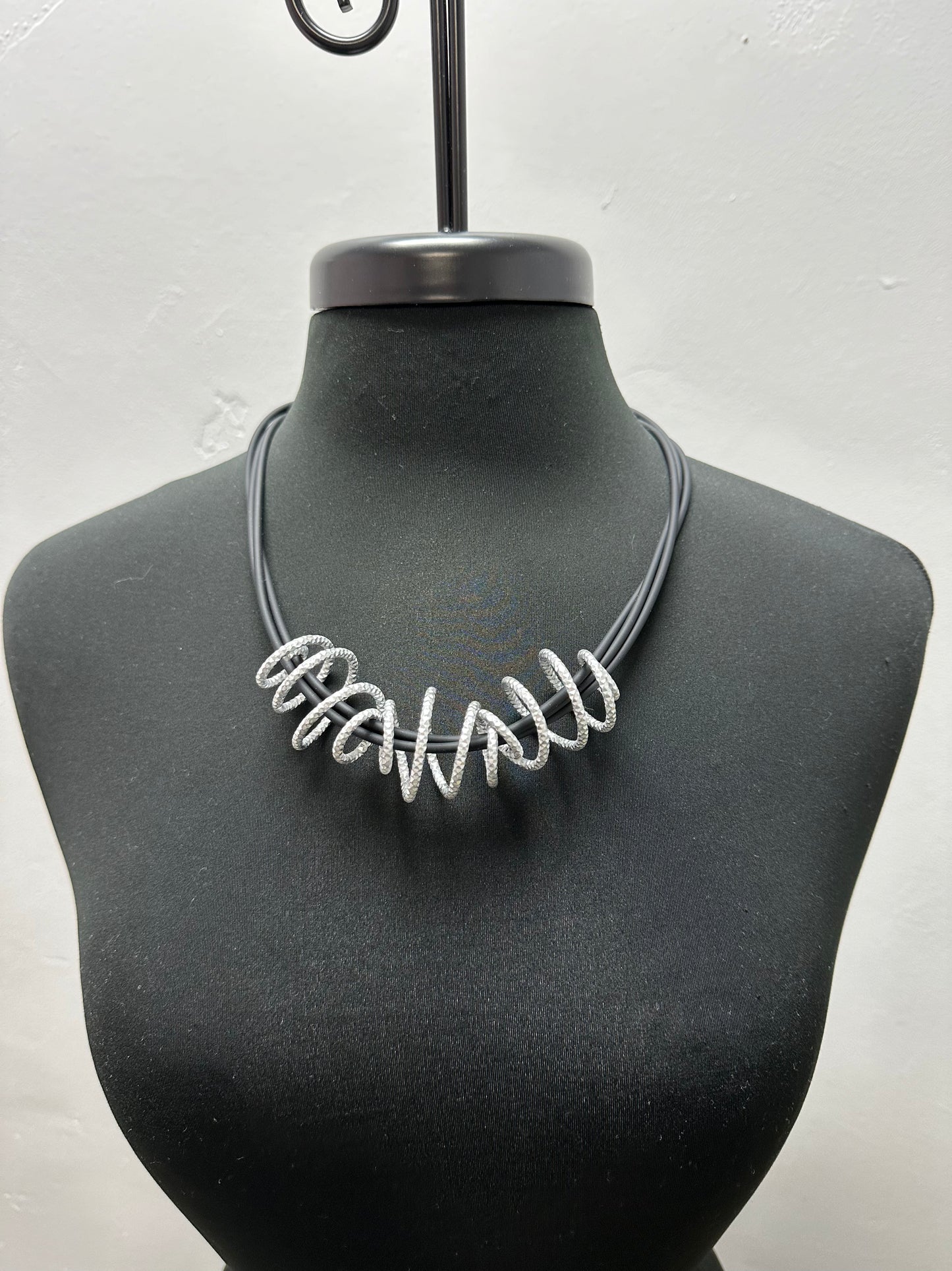 Nina Silver Indent Necklace